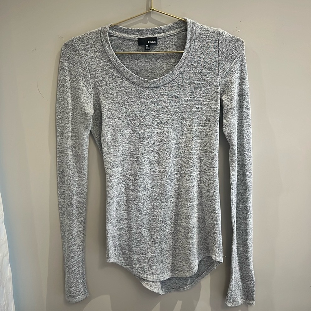 WILFRED FREE Scoop Neck Long Sleeve